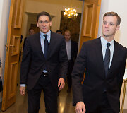 Dainius Kreivys ir Gabrielius Landsbergis