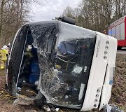 Lenkijoje avariją patyręs autobusas i&scaron; Lietuvos