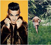 Robbie Williamsas ant albumo &bdquo;Under The Radar Vol. 2&ldquo; vir&scaron;elio įsiamžino nuogas