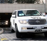 Jungtinių Tautų automobiliai Sirijoje 
