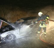 Prie Gargždų sudegė BMW 530