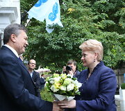 Dalia Grybauskaitė Ukrainoje