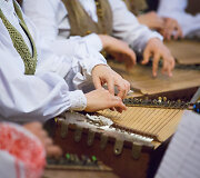 Po &Scaron;v. Jonų bažnyčios skliautais skambėjo kanklių muzika