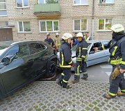 &bdquo;Citroen&ldquo; ir &bdquo;Lexus&ldquo; avarija Kėdainiuose