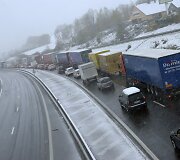 Transporto spūstis Prancūzijos greitkelyje 