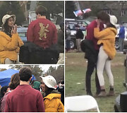 Malia Obama su draugu