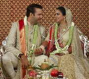 Jaunavedžiai Isha Ambani ir Anandas Piramalas