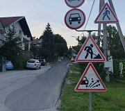 Želvos gatvė su nauju asfaltu