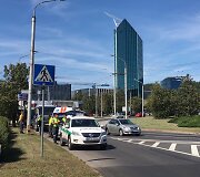 Edukologijos žiede Vilniuje įvyko eismo įvykis