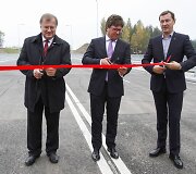 AB &bdquo;Kauno tiltai&ldquo; generalinis direktorius Giedrius Cvilikas, AB &bdquo;Kauno tiltai&ldquo; valdybos pirmininkas Nerijus Eidukevičius ir Vilniaus meras Artūras Zuokas