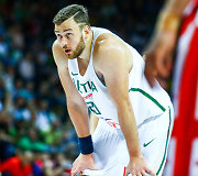 Antrosios rinktinės rungtynės: Lietuva &ndash; Gruzija. Donatas Motiejūnas