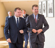 Saulius Skvernelis ir Albrechtas Freiherris von Boeselageris