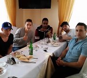 Donatas Montvydas su grupės &bdquo;Blue&ldquo; nariais