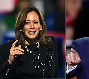 Kamala Harris ir Donaldas Trumpas