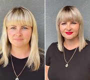 Jurgitos Malakauskaitės moterų stiliaus pokyčiai: &scaron;ukuosenos prie&scaron; ir po