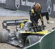 Lietinga &bdquo;Formulė 1&ldquo;  Vokietijos GP: Nico Hulkenbergo avarija