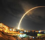 &bdquo;SpaceX Falcon 9&ldquo; raketos pakilimas Floridoje