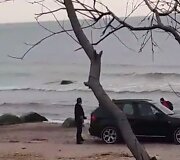 BMW vairuotojas Karklės pajūryje