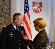 JAV gynybos ata&scaron;ė Lietuvai pasikeitimo ceremonija
