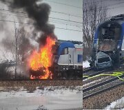 Traukinių ir automobilio avarija Lenkijoje