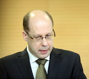 &bdquo;Maxima Latvija&ldquo; vadovo Gintaro Jasinsko spaudos konferencija dėl tragi&scaron;kai pasibaigusios Rygos parduotuvės &bdquo;Maxima&ldquo; griūties.