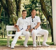 Emilijus su tėčiu Kęstučiu
