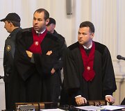 Prokurorai Aivaras Alimas (kairėje) ir &Scaron;arūnas Astrauskas