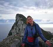 Sandra Galdikaitė ant Gibraltaro uolos