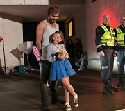 Filmo &bdquo;Pakeliui&ldquo; filmavimo akimirka