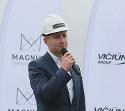 &bdquo;Magnum&ldquo; verslo centro statybų pradžią paskelbęs &Scaron;arūnas Matijo&scaron;aitis