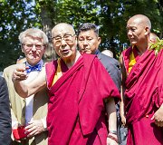 Dalai Lama lankėsi Tibeto skvere