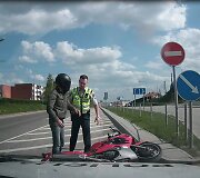Sulaikytas motociklininkas