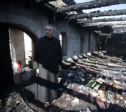 Įtariama padegta Duonos ir Žuvies Padauginimo bažnyčia Tabhoje