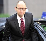 Ukrainos laikinasis premjeras Arsenijus Jaceniukas