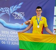 Lietuvos sportininkas Michail &Scaron;i&scaron;ko tapo Europos jaunių plaukimo su pelekais vicečempionu