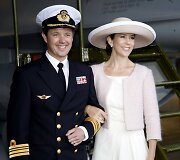 Danijos princas Frederikas su žmona princese Mary