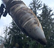 Kyjive neutralizuota raketos &bdquo;Kinžal&ldquo; kovinė galvutė