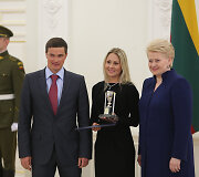 Andrejus Zadneprovskis, Laura Asadauskaitė, Dalia Grybauskaitė