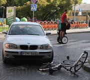Vilniuje (Liejyklos gatvėje) BMW partrenkė dviratininkę.