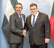 Lietuvoje vie&scaron;i Jungtinių Arabų Emyratų užsienio reikalų ir tarptautinio bendradarbiavimo ministras