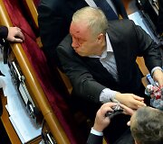 Deputatų mu&scaron;tynės Ukrainos parlamente 