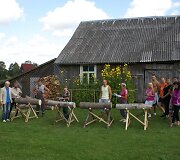 Projekto &bdquo;Lauku sēta&ldquo; akimirka