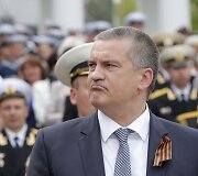 partijos &bdquo;Rusų vienybė&ldquo; lyderis Sergejus Aksionovas Sevastopolyje