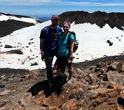 Vaidas ir Agnė Ngauruhoės ugnikalnio, arba &bdquo;Žiedų valdovo&ldquo; Lemties kalno, vir&scaron;ūnėje