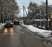 Kauno Sodininkų gatve moksleiviai į mokyklą keliauja nesaugiai