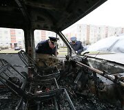 &Scaron;iauliuose degė mikroautobusas