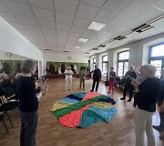 Lietuvos &scaron;okio-judesio terapijos asociacijos organizuoti užsiėmimai Vilniaus senjorėms