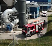Klaipėdoje degė biokuro sandėlys