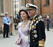 &Scaron;vedijos karalius Carlas Gustafas XVI ir karalienė Silvia