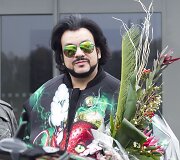 Filipas Kirkorovas Vilniaus oro uoste.